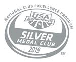 USA Swimming Silver Medal Club logo